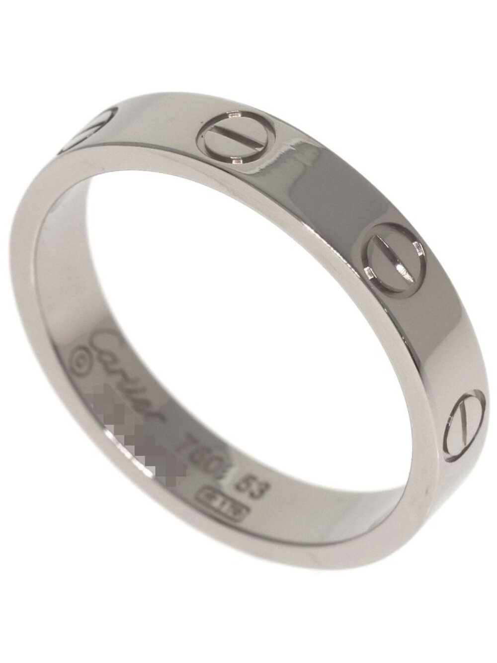 Cartier Mini Love Ring 53 18k White Gold